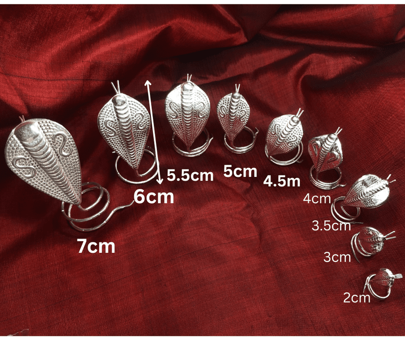 Silver Naag Devta Idol for Pooja, Silver Naag for Shivling, Saap, Snake statue for Shivlinga 4 Silver Naag Devta Idol for Pooja, Silver Naag for Shivling, Saap, Snake statue for Shivlinga - Image 2